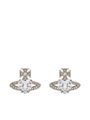 Vivienne Westwood boucles d'oreilles à plaque Orb - Argent