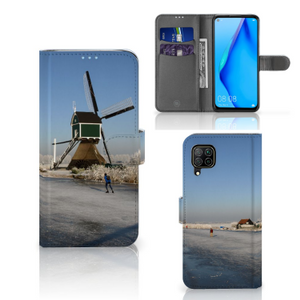 Huawei P40 Lite Flip Cover Schaatsers