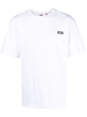 GCDS t-shirt en coton à logo imprimé - Blanc