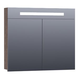 Spiegelkast 2.0 Exclusive Line 80 cm Burned Bark Sanitop