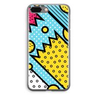 Pop Art #1: iPhone 8 Plus Transparant Hoesje