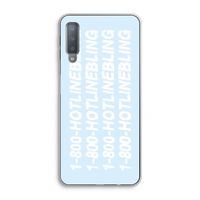 Hotline bling blue: Samsung Galaxy A7 (2018) Transparant Hoesje