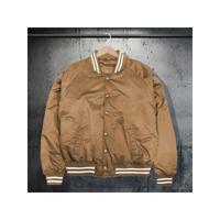 Men's Red Varsity Bomber Jacket - Waterproof Winter Baseball Coat Taupe / XXXL