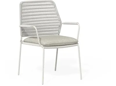 Tierra Outdoor stapelbare dining tuinstoel david crème white