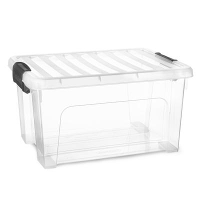 Multi Storage Opslagbox met deksel - transparant - 16.5 liter - 40 x 21 x 30 cm - kunststof