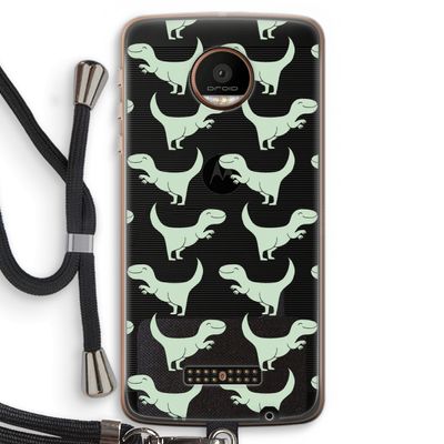 Dinos: Motorola Moto Z Force Transparant Hoesje met koord