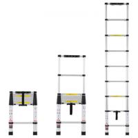 VEVOR telescopische ladder, trap, vouwladder, uitschuifbare ladder, 170 kg, 2,6 m