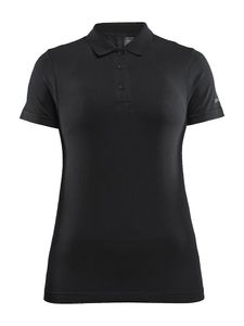 Craft 1910385 Adv Essence Seamless Polo Wmn - Black - XS