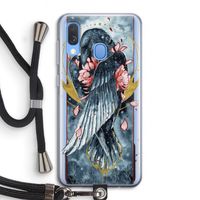 Golden Raven: Samsung Galaxy A40 Transparant Hoesje met koord