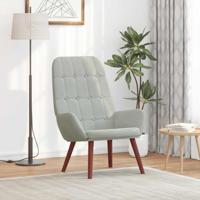 Relaxstoel fluweel lichtgrijs