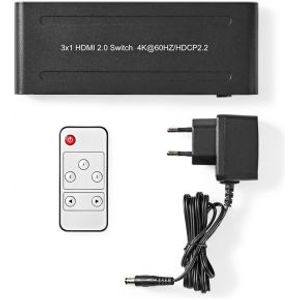 HDMI Switch | 3-Poorts - 3x HDMI-Ingang | 1x HDMI-Uitgang | 4K2K@60FPS / HDCP2.2