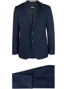 BOSS costume à veste à simple boutonnage - Bleu