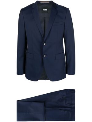 BOSS costume à veste à simple boutonnage - Bleu