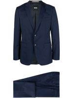 BOSS costume à veste à simple boutonnage - Bleu