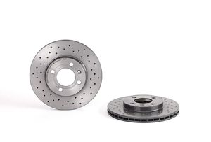 Remschijf BREMBO XTRA LINE BREMBO, Remschijftype: Geperforeerd / Geventileerd, u.a. für VW, Seat