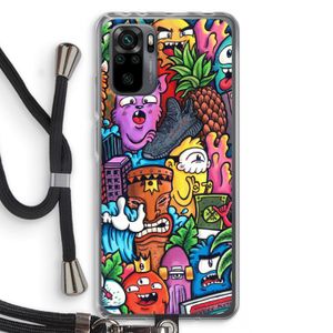 Vexx Mixtape: Xiaomi Redmi Note 10 Pro Transparant Hoesje met koord