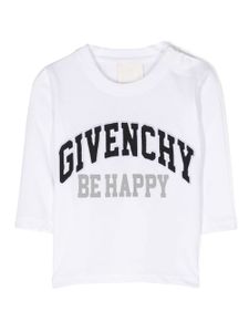 Givenchy Kids t-shirt en coton à logo brodé - Blanc