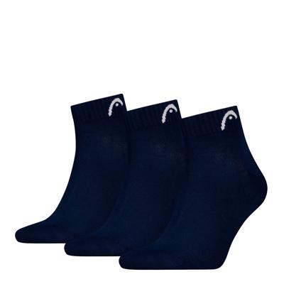 HEAD Quartersokken Training 3-pack Navy-43/46