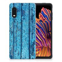 Samsung Xcover Pro Bumper Hoesje Wood Blue