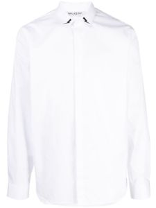 Neil Barrett chemise en coton à imprimé Thunderbolt - Blanc