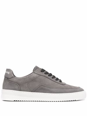 Filling Pieces baskets en cuir - Gris