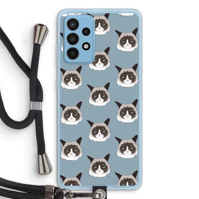 It's a Purrr Case: Samsung Galaxy A52 Transparant Hoesje met koord