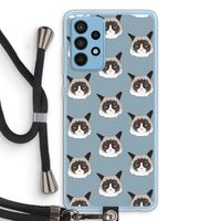 It's a Purrr Case: Samsung Galaxy A52 Transparant Hoesje met koord