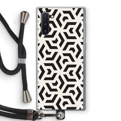 Crazy pattern: Samsung Galaxy Note 10 Transparant Hoesje met koord