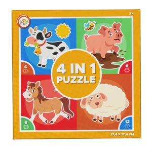 Puzzel 4-in-1 Oranje