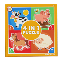 Puzzel 4-in-1 Oranje