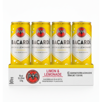 Bacardi limon & lemonade blik (12x 25cl)