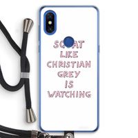 Christian Grey: Xiaomi Mi Mix 3 Transparant Hoesje met koord