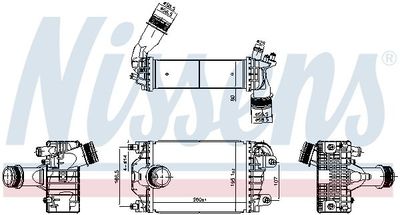 Intercooler, inlaatluchtkoeler 961602