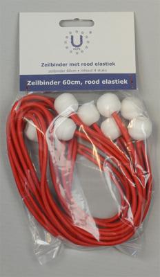 U-rope Zeilbinder 60 Cm, Rood Elastiek (4) Default