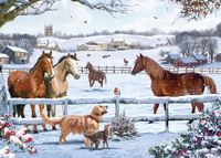 Christmas On The Farm Puzzel 1000 Stukjes - thumbnail