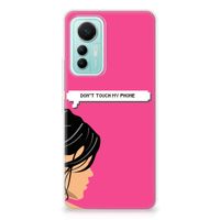 Xiaomi 12 Lite Silicone-hoesje Woman Don't Touch My Phone - thumbnail