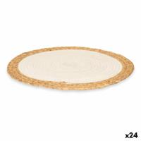 Placemat Wit Katoen Zeealgen (24 Stuks)