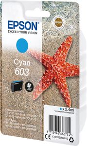 Epson inktcartridge 603, 130 pagina&apos;s, OEM C13T03U24010, cyaan