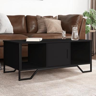Salontafel 100x51x40 cm bewerkt hout zwart