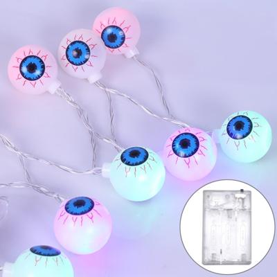 2.5m Ghost ogen ontwerpen kleurrijke lichte Halloween serie LED String licht 20 LEDs 3 x AA batterijen vak beheerd partij Props Fairy decoratie nacht