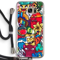 No Rules: Samsung Galaxy S7 Edge Transparant Hoesje met koord