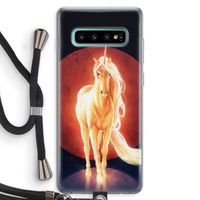 Last Unicorn: Samsung Galaxy S10 Plus Transparant Hoesje met koord