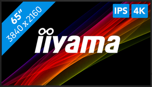 iiyama LH6554UHS-B1AG beeldkrant Digitale signage flatscreen 165,1 cm (65") LCD Wifi 4K Ultra HD Zwart Type processor Android 11 24/7