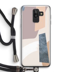 Luca: Samsung Galaxy J8 (2018) Transparant Hoesje met koord