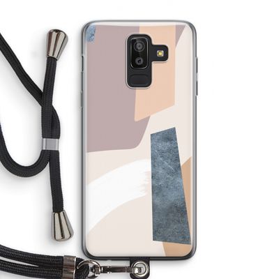 Luca: Samsung Galaxy J8 (2018) Transparant Hoesje met koord