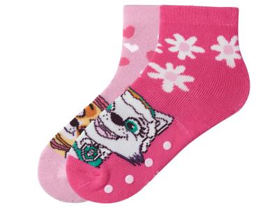 2 Paar kinder thermosokken (Roze/donkerroze, 19/22)