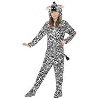 Jumpsuit zebra all-in-one voor kinderen - thumbnail