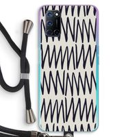 Marrakech Zigzag: Oppo A72 Transparant Hoesje met koord
