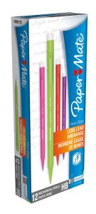 Paper Mate vulpotlood Non-Stop, doos van 12 stuks in geassorteerde kleuren