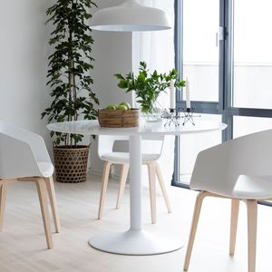 Interstil Ronde Eettafel 'Ibiza' 110cm, kleur Wit